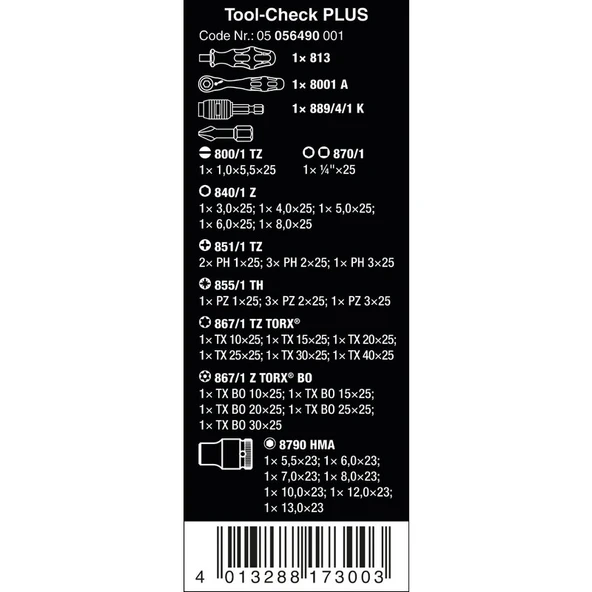Wera Tool Check Tornavida Seti - 5