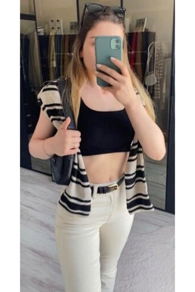 Livize Kadın Kahverengi Hakiki Deri Kadın Kemer En 2cm - 6