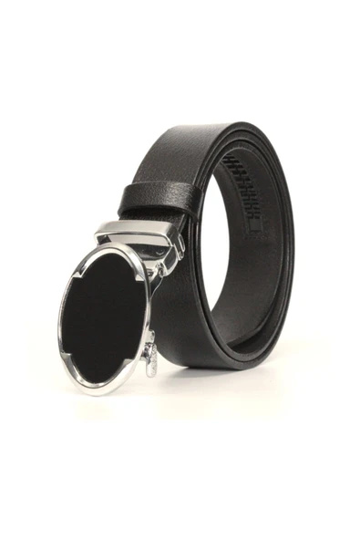 Livize Yerli Otomatik Tokalı Deliksiz Manda Derisi Klasik Erkek Kemeri