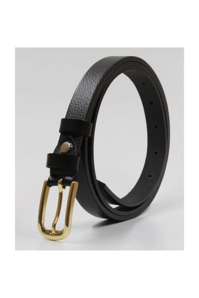 Livize %100 Deri kadın Kemer 2 Cm Tek Uzun Tokalı - 2