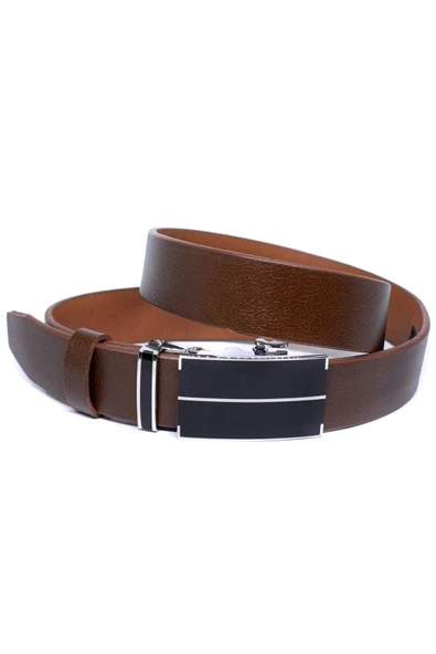 Livize Otomatik Tokalı Deliksiz Manda Derisi Erkek Kemeri 3,5 - 5