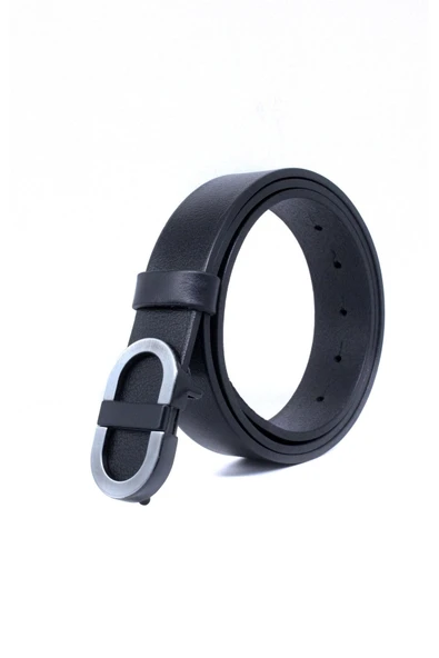 Livize Hakiki Tek Kat Manda Derisi Pimli Erkek Kemeri 3,5cm - 5