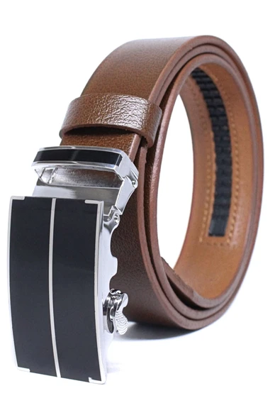 Livize Otomatik Tokalı Deliksiz Manda Derisi Erkek Kemeri 3,5 - 4