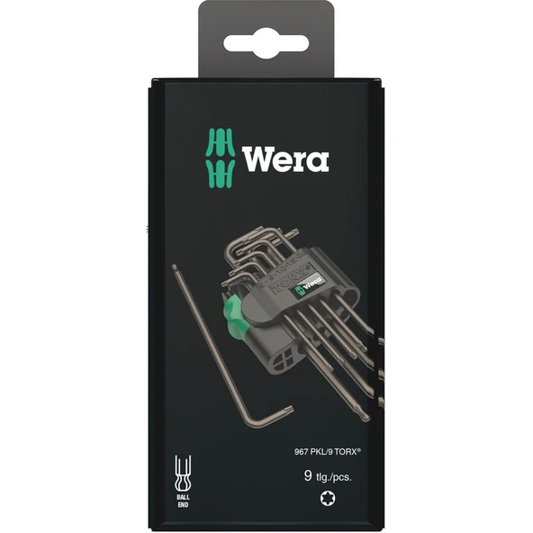 Wera 967/9 Torx Kısa Alyan Set 05073598001