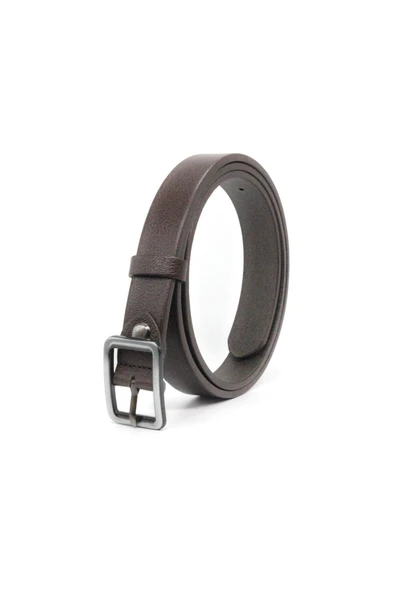 Livize Hakiki Deri Kadın Kemeri 2,5cm Kahverengi - 2