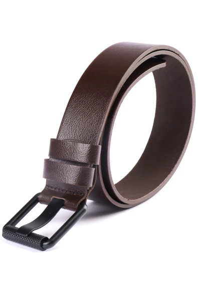 Livize Hakiki Tek Kat Manda Derisi Erkek Kot Kemeri 4,5 Cm - 2