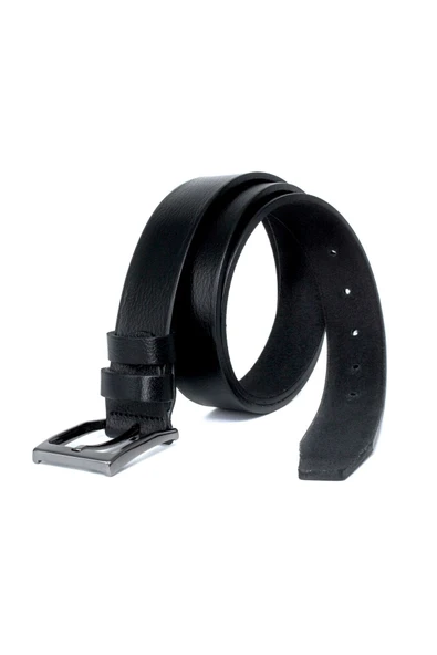 Livize Klasik Erkek Kemeri %100  Derisi 3,5 cm Tek Kat Lacivert - 6