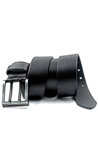 Livize Erkek Siyah - Kahverengi İkili Deri Kot Kemeri - 5