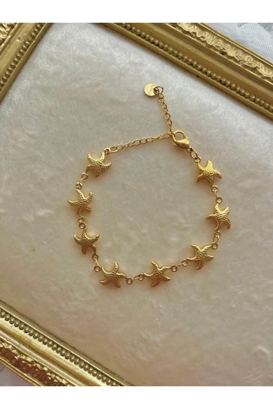 316L Çelik Deniz Yıldızı Bileklik - Resim 2