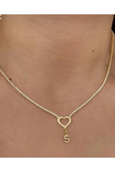 925 Gümüş | Kişiye Özel Harfine Seç Suyolu Kolye ürün görseli 1