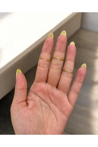 925 Ayar Gümüş Rengini Seç Yüzük - Resim 2