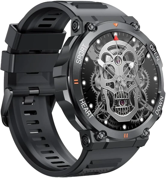 SHAZA Sesli Gorüşme IP67 Nabız Tansiyon Oksijen Ölçer 1.39" Siyah Akıllı Saat SA8003/BK