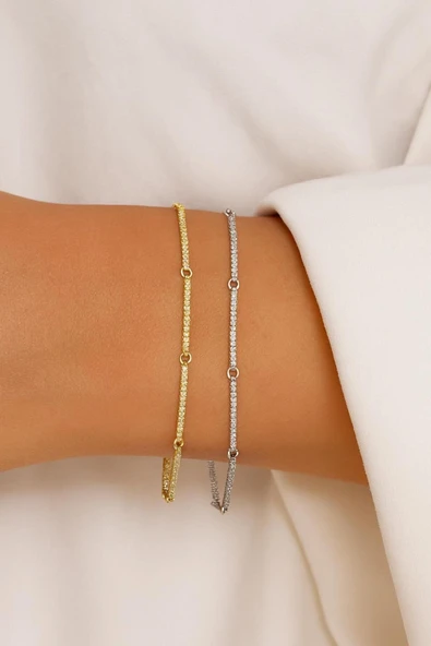 925s | Dikdörtgen Suyolu Bileklik Unisex ( 1 Adet ) ürün görseli 1