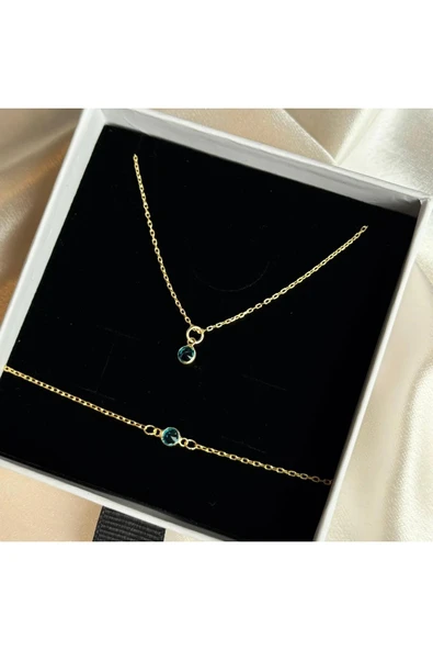 925 Ayar Gümüş Doğum Taşı Bileklik - Resim 3