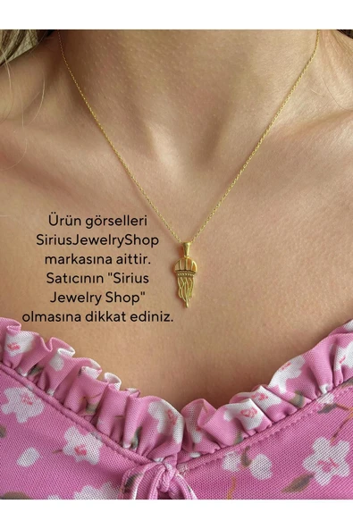 925 Ayar Gümüş Deniz Anası Kolye ürün görseli 1