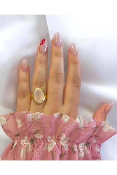 Vintage Pinky Kristal Taşlı Tüzük - 3