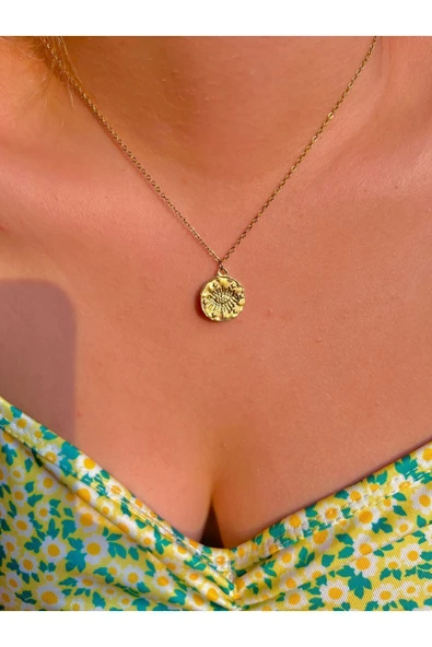 316L Çelik Antik Eyes Kolye - Resim 4