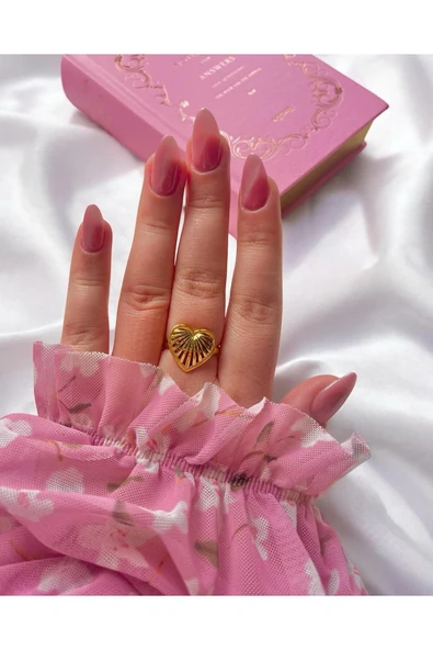 316L Çelik Heart Yüzük ürün görseli 1