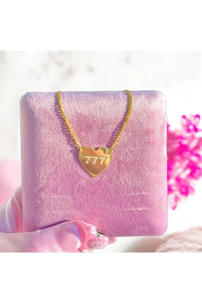 925 Ayar Gümüş Gurmet Zincirli Plaka Kalp Kolye ürün görseli 1
