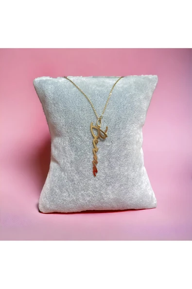 925 Ayar Gümüş İsimli Kolye - Resim 2