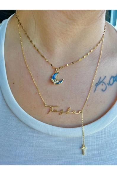 925 Ayar Gümüş İsimli Harfli Kolye - Resim 2