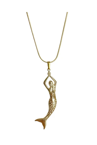 Pirinç Deniz Kızı Kolye - Resim 2