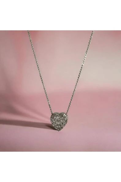 Amor Kalp Kolye - Resim 3