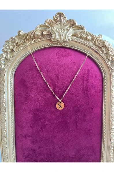 316L Çelik Oğlak Burcu Kolye - Resim 3