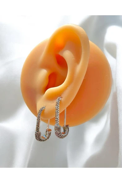 Vip Çengel İğne Model Zirkon Taşlı Küpe ürün görseli 1