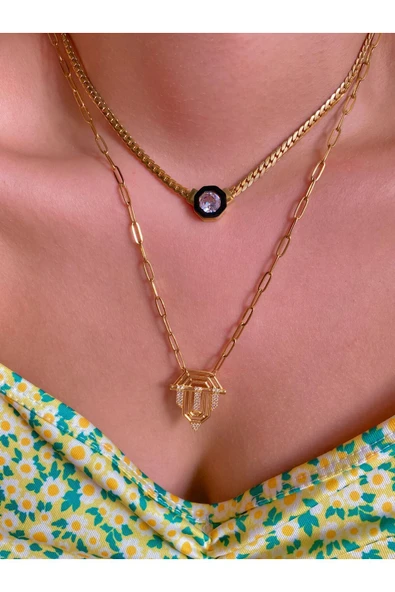 316L Çelik Leyla Choker Kolye - 2