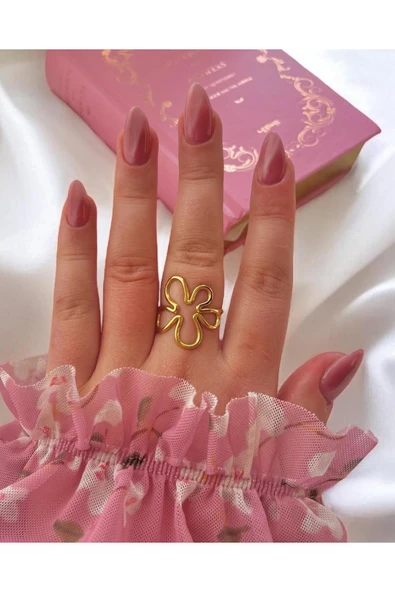 316L Çelik Flower Yüzük ürün görseli 1