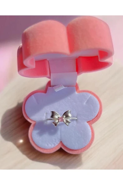 Pinterest Ribbon Yüzük | Gümüş Kaplama ürün görseli 1