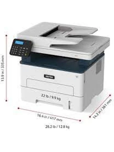 Xerox B225V_DNI Yazıcı-Tarayıcı-Fotokopi Çok Fonksiyonlu Lazer Yazıcı Wireless-Network 34 Ppm - 1