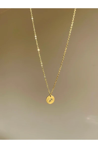 316L Çelik Yay Burcu Kolye - Resim 2