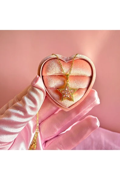 316L Çelik Star Kolye - Resim 4