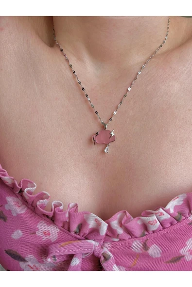 316L Çelik Bulut Kolye ürün görseli 1