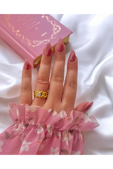 316L Çelik Zirkon Taşlı Yüzük ürün görseli 1