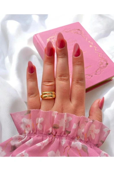 316L Çelik Çift Bantlı Yüzük ürün görseli 1