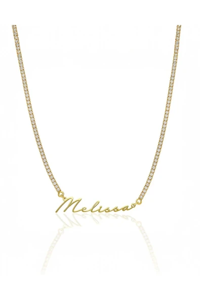 925 Ayar Gümüş Suyolu İsimli Kolye - Resim 5