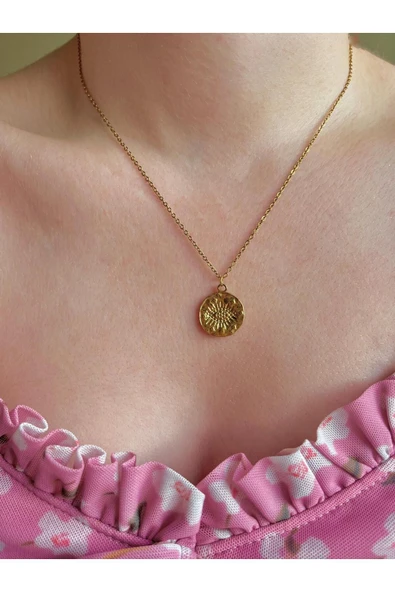 316L Çelik Antik Eyes Kolye ürün görseli 1