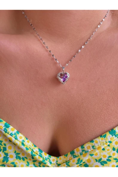 Paslanmaz Çelik Gezegen Mavisi Kolye - Resim 2