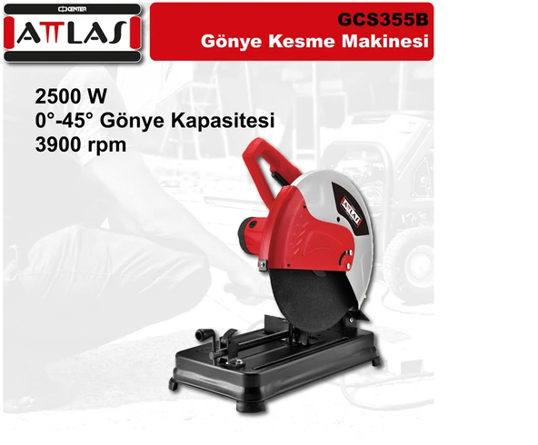 ATTLAS GCS 355 B PROFİL KESME 355 MM 2500W A0701013 ürün görseli