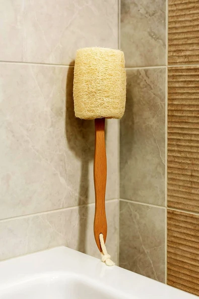 BAMİROSE %100 ORGANİK DOĞAL KABAK SIRT SAPLI LİF, PEELİNG LİFİ, ANTİ SELÜLİT LİFİ, BANYO HAMAM LİF, - 3