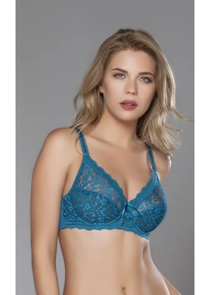 Moonlight 2569 Yeşil Dantelli Balenli Toparlayıcı Sütyen ürün görseli 1