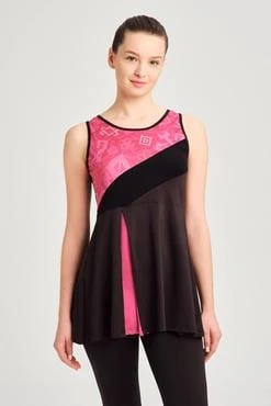 Haşema 3073 Fuşya Anadolu Koleksiyonu A Pile Detaylı Havuz Mayo - Resim 4