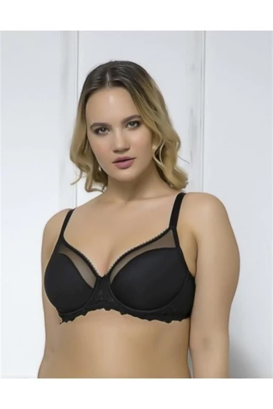 Moonlight 2178 Ten Tül Detaylı İnce Süngerli Toparlayıcı Sütyen ürün görseli 1