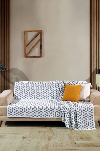 BAMİROSE 170 X 210 LUX KABARTMALI KAYDIRMAZ WELLSOFT, KOLTUK ÖRTÜSÜ, TUFTİNG JAKAR DESENLİ, ÇİFT TARAFLI - 2
