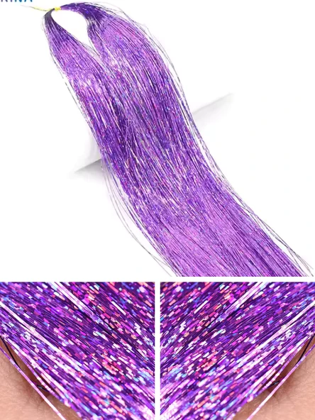 Eagenset Çapari Simi Lazer Hologram Lila Açık Mor Poşet Sim 36 Metre - Resim 4