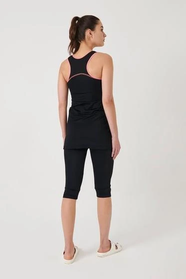 Haşema 2005 Siyah Performans Serisi Petek Doku Detaylı Havuz Mayo Takımı - 2