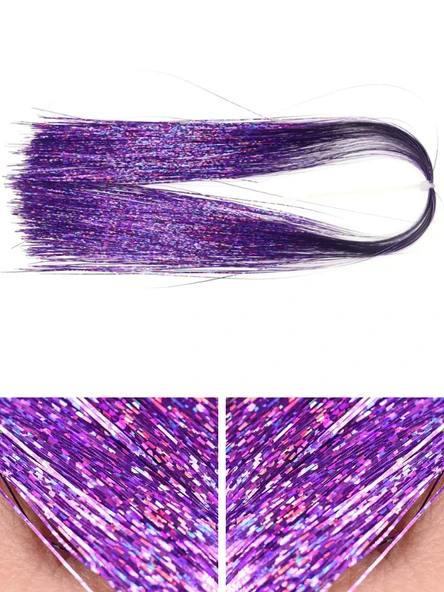 Eagenset Çapari Simi Lazer Hologram Lila Açık Mor Poşet Sim 36 Metre - Resim 3